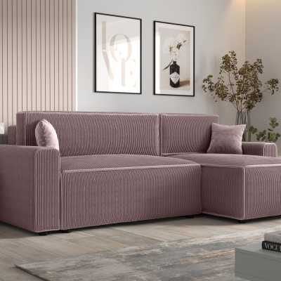 RADANA kényelmes kinyitható kanapé - rózsaszín