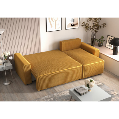 RADANA kényelmes kinyitható kanapé - világosbarna 2