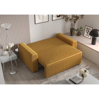 RADANA kényelmes kinyitható kanapé - barna 2