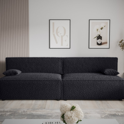 RADANA stílusos kanapé tárolóhellyel - fekete 2