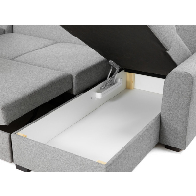 TUCSON 1 U alakú kanapé mindennapi alváshoz - bézs 1, bal sarok