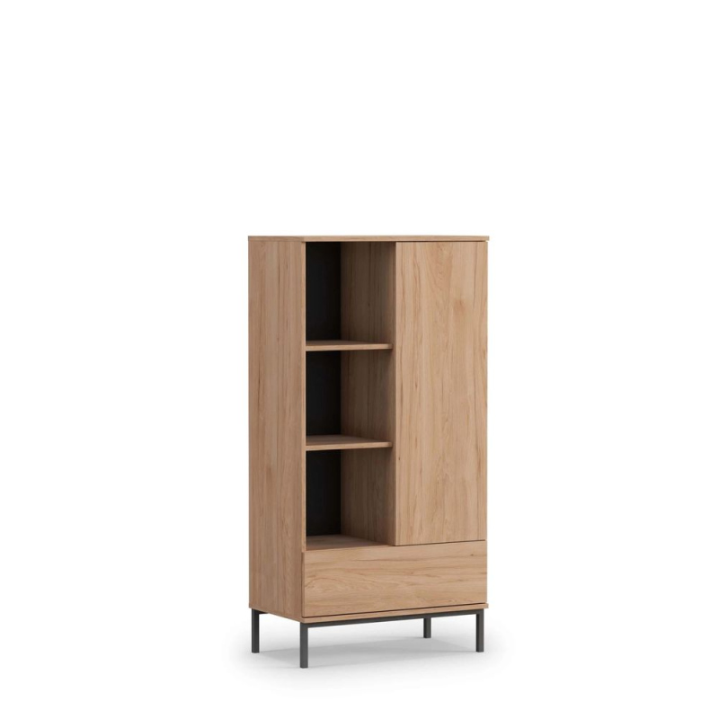NIXI polcrendszer ajtókkal - rockford hickory tölgy
