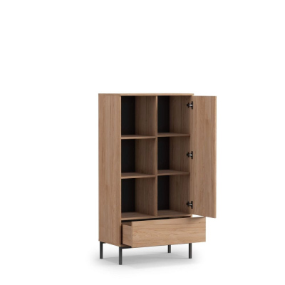 NIXI polcrendszer ajtókkal - rockford hickory tölgy