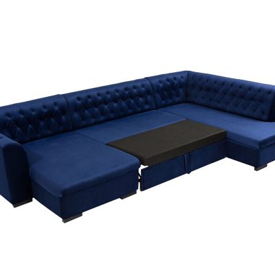 SKAGEN U-alakú kanapé mindennapi alváshoz - sötétbarna, bal sarok