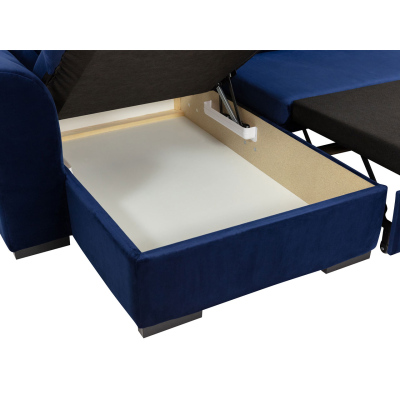 SKAGEN U-alakú kanapé mindennapi alváshoz - sötétbarna, bal sarok