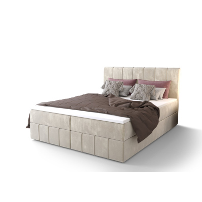 MADLEN boxspring ágy - 180x200, bézs