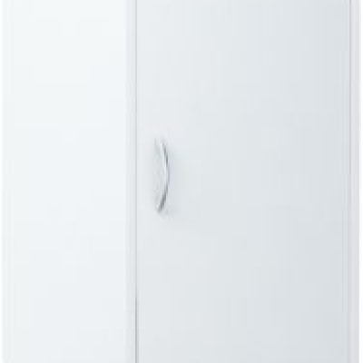 Keskeny gardrób SIMELA - szélesség 45 cm, fehér