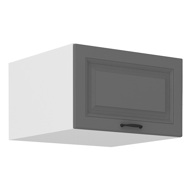 SOPHIA felső mély szekrény zsanéros ajtókkal - szélesség 60 cm, szürke / fehér