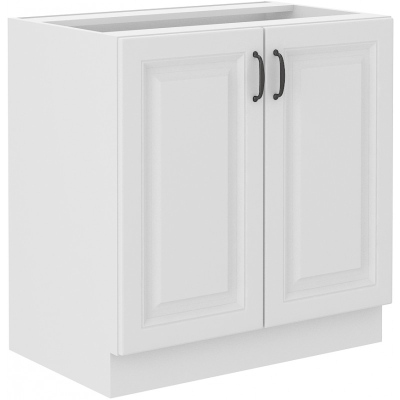 Alsó kétajtós szekrény SOPHIA - szélesség 80 cm, fehér