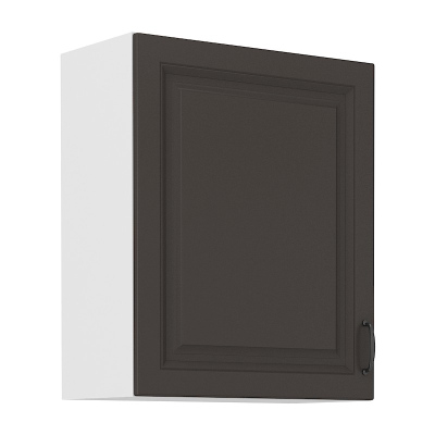 Felső konyhaszekrény SOPHIA - szélesség 60 cm, sötétszürke / fehér