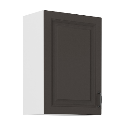 Felső konyhaszekrény SOPHIA - szélesség 50 cm, sötétszürke / fehér