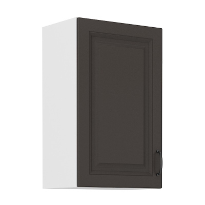 Felső konyhaszekrény SOPHIA - szélesség 45 cm, sötétszürke / fehér