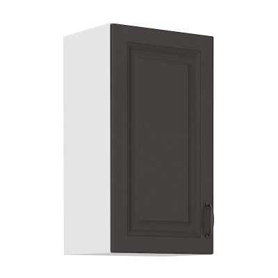 Felső konyhaszekrény SOPHIA - szélesség 40 cm, sötétszürke / fehér