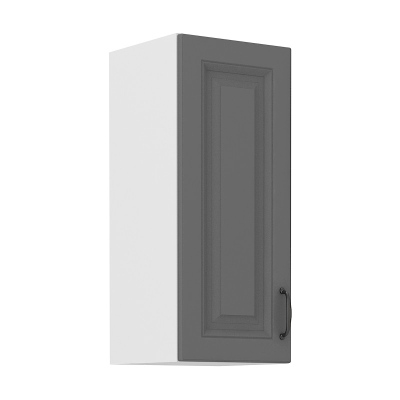 Felső konyhaszekrény SOPHIA - szélesség 30 cm, szürke / fehér