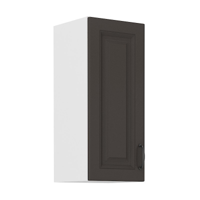 Felső konyhaszekrény SOPHIA - szélesség 30 cm, sötétszürke / fehér