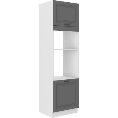Beépített készülékekhez való szekrény SOPHIA - szélesség 60 cm, szürke / fehér