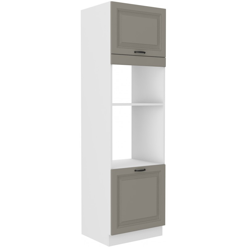 Beépített készülékekhez való szekrény SOPHIA - szélesség 60 cm, világos szürke / fehér