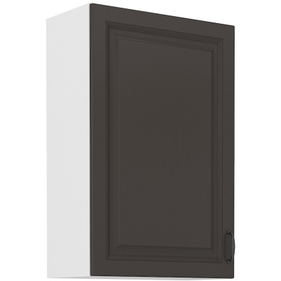 SOPHIA magas faliszekrény - szélesség 60 cm, sötétszürke / fehér