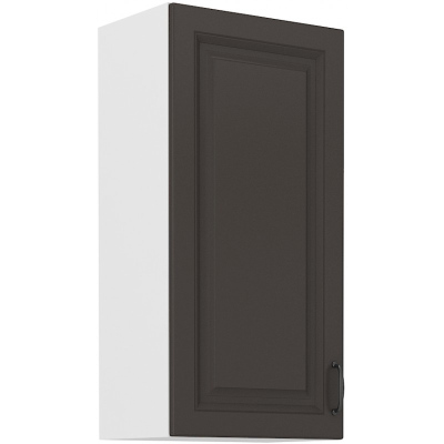 SOPHIA magas faliszekrény - szélesség 45 cm, sötétszürke / fehér