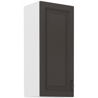SOPHIA magas faliszekrény - szélesség 40 cm, sötétszürke / fehér