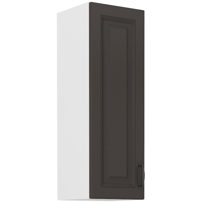 SOPHIA magas faliszekrény - szélesség 30 cm, sötétszürke / fehér