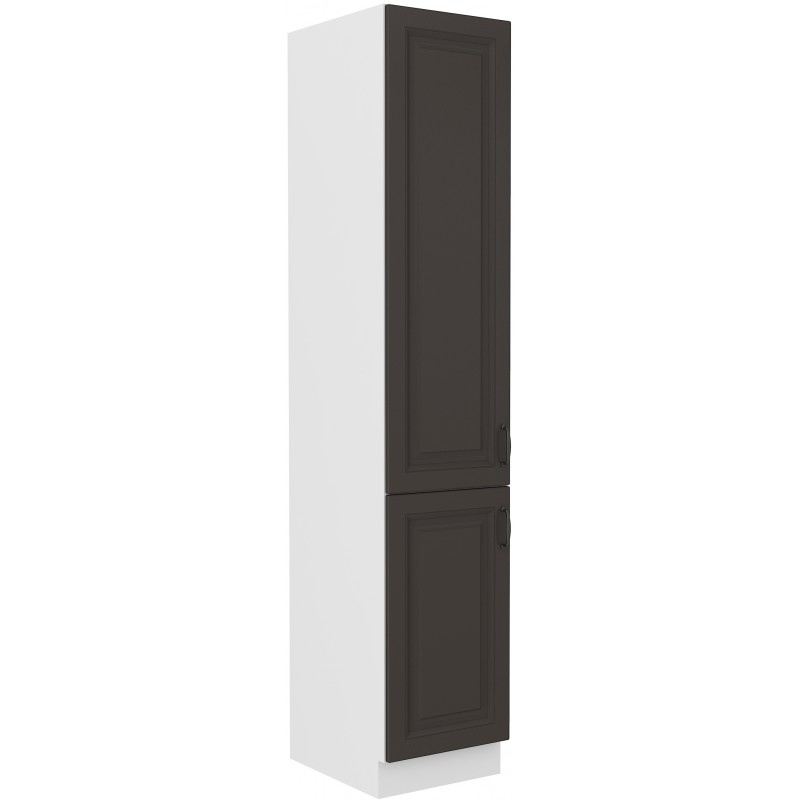 SOPHIA élelmiszerszekrény - szélesség 40 cm, sötétszürke / fehér