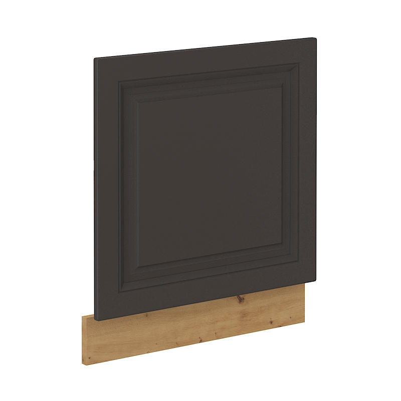 Ajtó beépített mosogatógéphez SOPHIA - 60x57 cm, sötétszürke / artisan tölgy