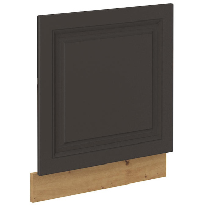 Ajtó beépített mosogatógéphez SOPHIA - 60x57 cm, sötétszürke / artisan tölgy