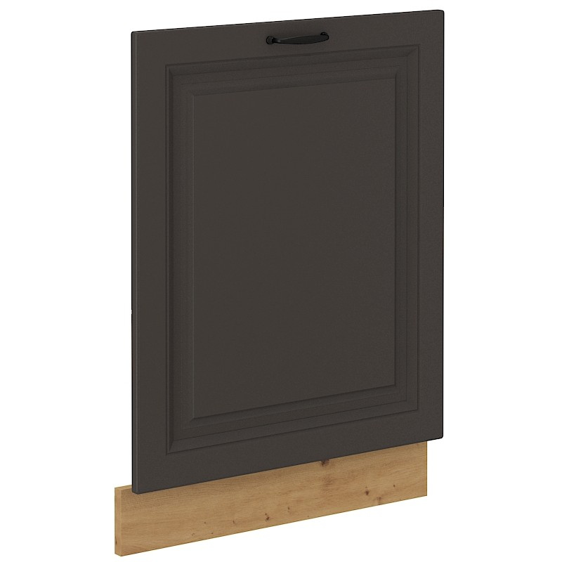 Ajtó beépített mosogatógéphez SOPHIA - 60x72 cm, sötétszürke / artisan tölgy