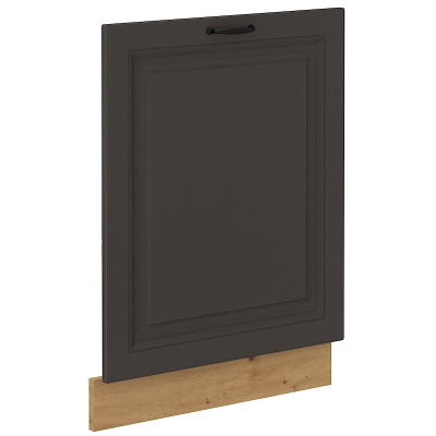 Ajtó beépített mosogatógéphez SOPHIA - 60x72 cm, sötétszürke / artisan tölgy