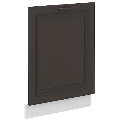Ajtó beépített mosogatógéphez SOPHIA - 60x72 cm, sötétszürke / fehér