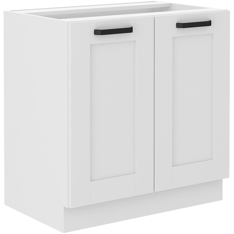 Alsó kétajtós szekrény LAILI - szélesség 80 cm, fehér