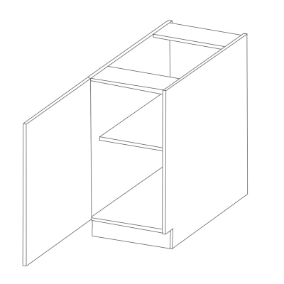 LAILI alsó egyajtós szekrény - szélesség 40 cm, fehér
