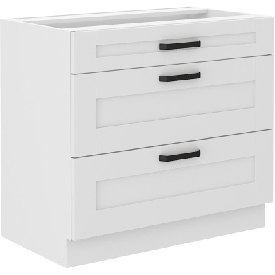 LAILI alsó fiókos szekrény - szélesség 80 cm, fehér