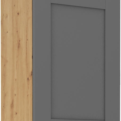 LAILI felső konyhaszekrény - szélesség 50 cm, szürke / artisan tölgy