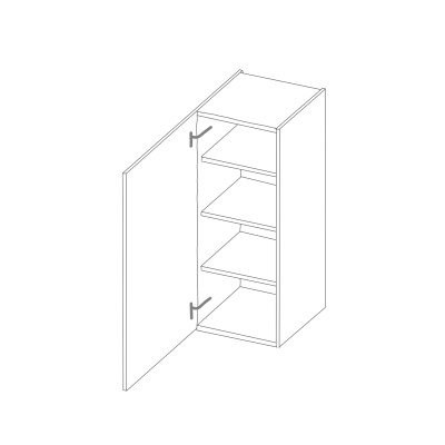 LAILI magas faliszekrény - szélesség 30 cm, fehér
