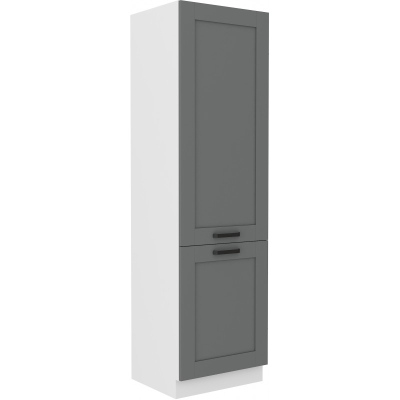 LAILI beépített hűtőszekrény szekrény - szélesség 60 cm, szürke / fehér