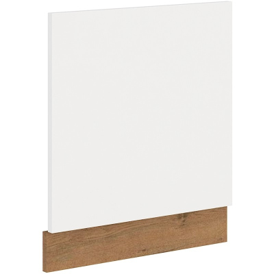 Ajtó beépített mosogatógéphez VANYA - 60x57 cm, fehér / lancelot tölgyfa