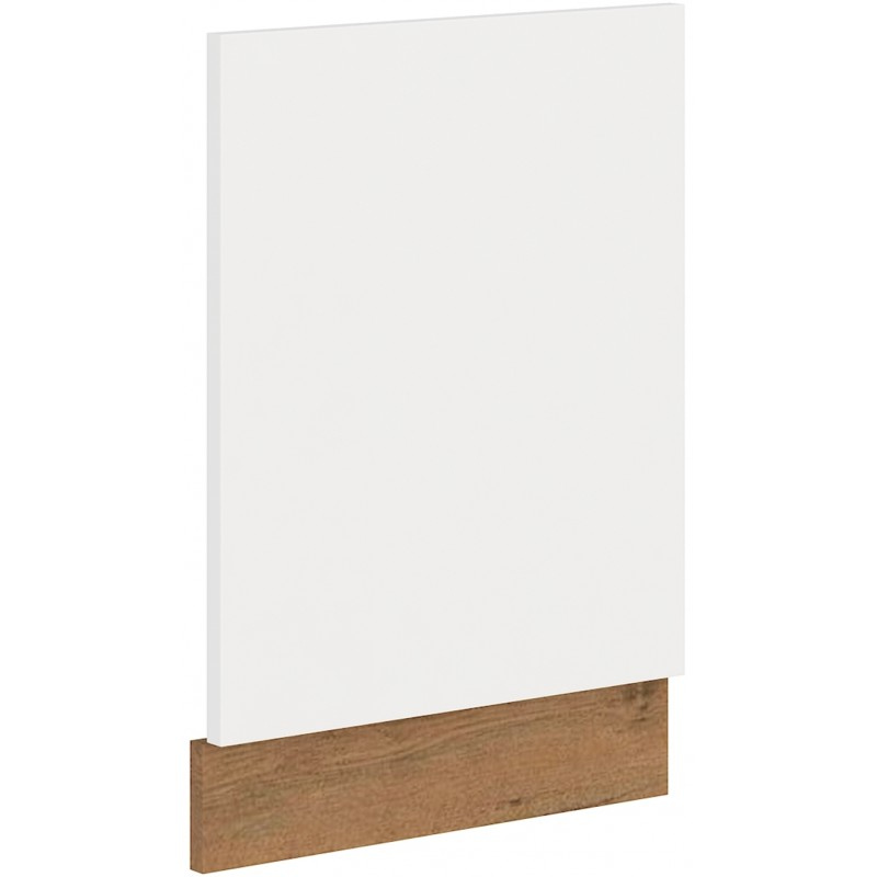 Ajtó beépített mosogatógéphez VANYA - 45x57 cm, fehér / lancelot tölgyfa