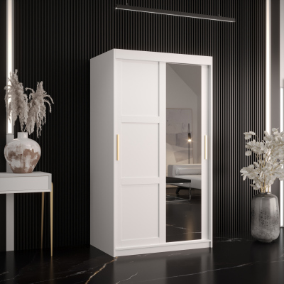 RAISA 2 ruhásszekrény - szélesség 100 cm, fehér
