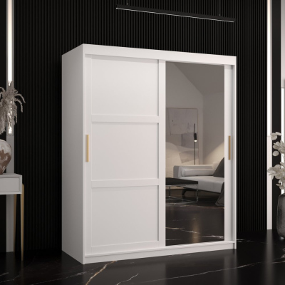 RAISA 2 ruhásszekrény - szélesség 150 cm, fehér