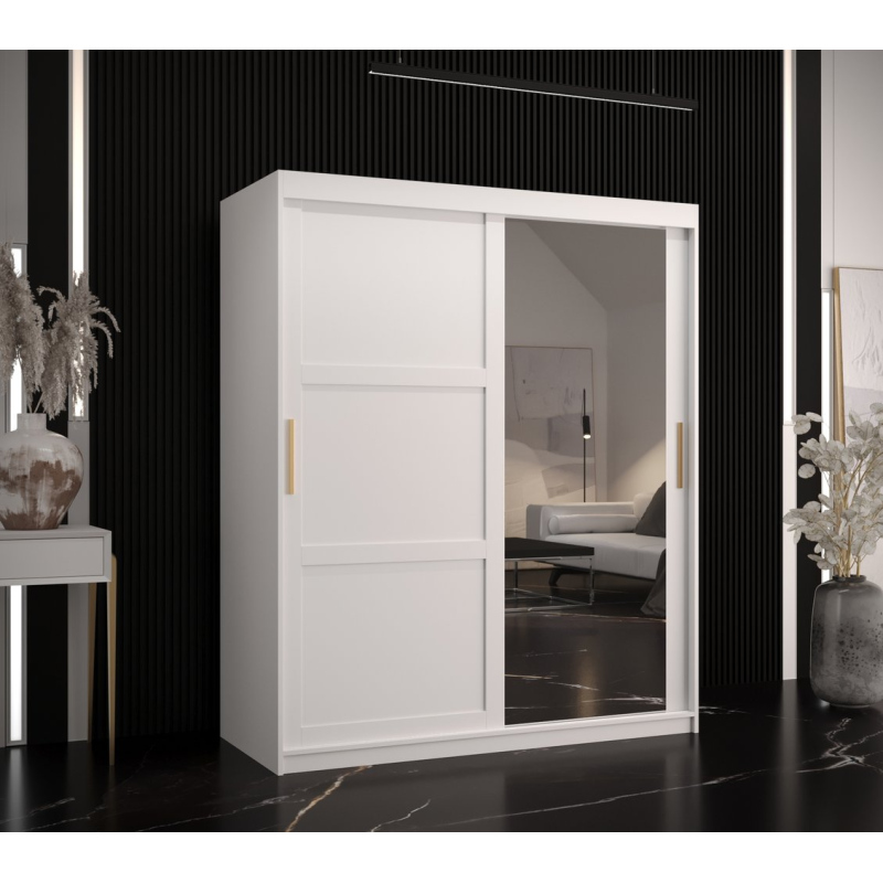 RAISA 2 ruhásszekrény - szélesség 150 cm, fehér