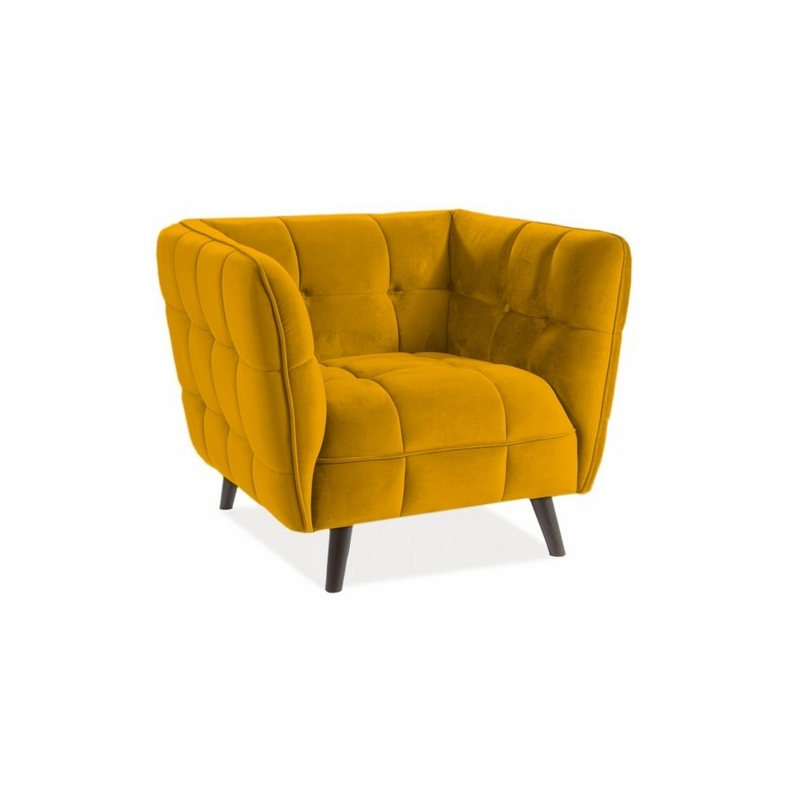 SCARLET steppelt fotel - sárga