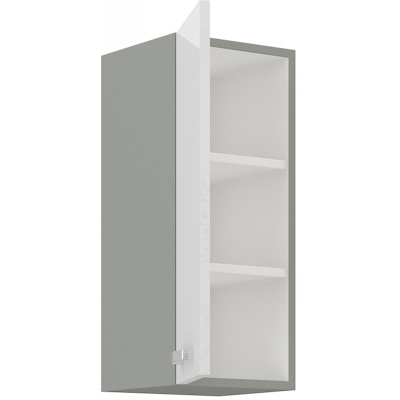 ULLERIKE felső konyhaszekrény - szélesség 30 cm, fehér / szürke