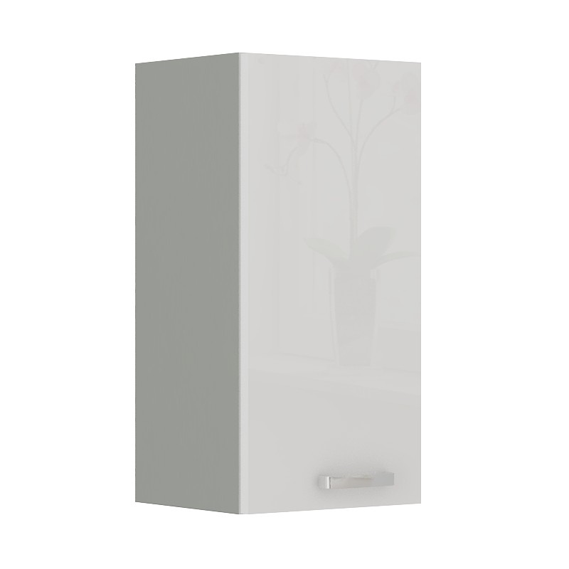 ULLERIKE felső konyhaszekrény - szélesség 30 cm, fehér / szürke
