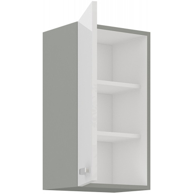 ULLERIKE felső konyhaszekrény - szélesség 40 cm, fehér / szürke