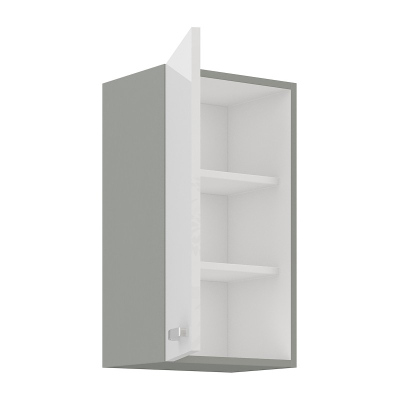 ULLERIKE felső konyhaszekrény - szélesség 45 cm, fehér / szürke