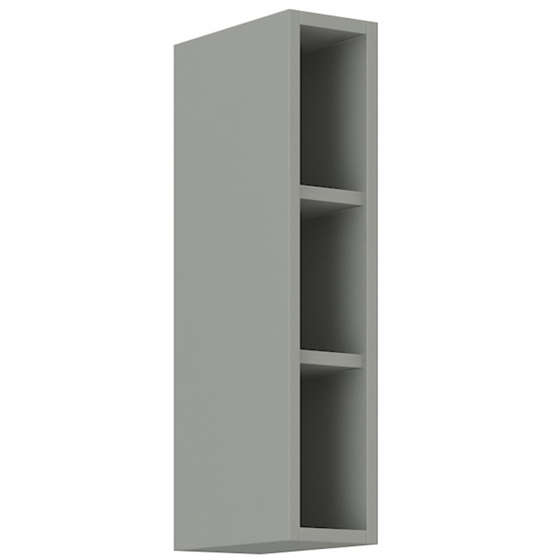 ULLERIKE felső nyitott szekrény - szélesség 15 cm, szürke