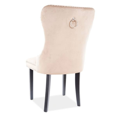 CHANTAL kárpitozott szék - bézs / fekete