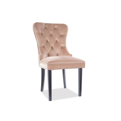 CHANTAL kárpitozott szék - bézs / fekete